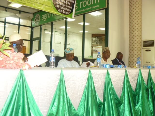 High table at training for youth corp members